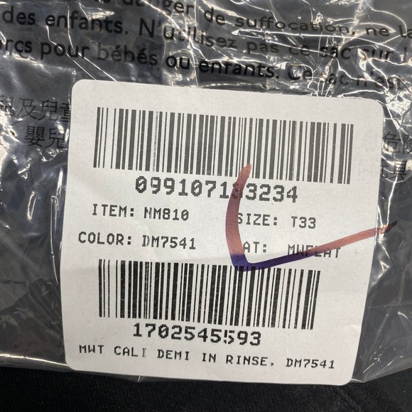 Madewell Jeans Womens 33 Tall Black Kick Out Crop‎ Cali Demi Flare NM810 - Picture 12 of 13